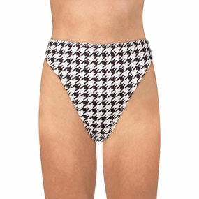 Womens Printed High Waist Swim Bottom Separates