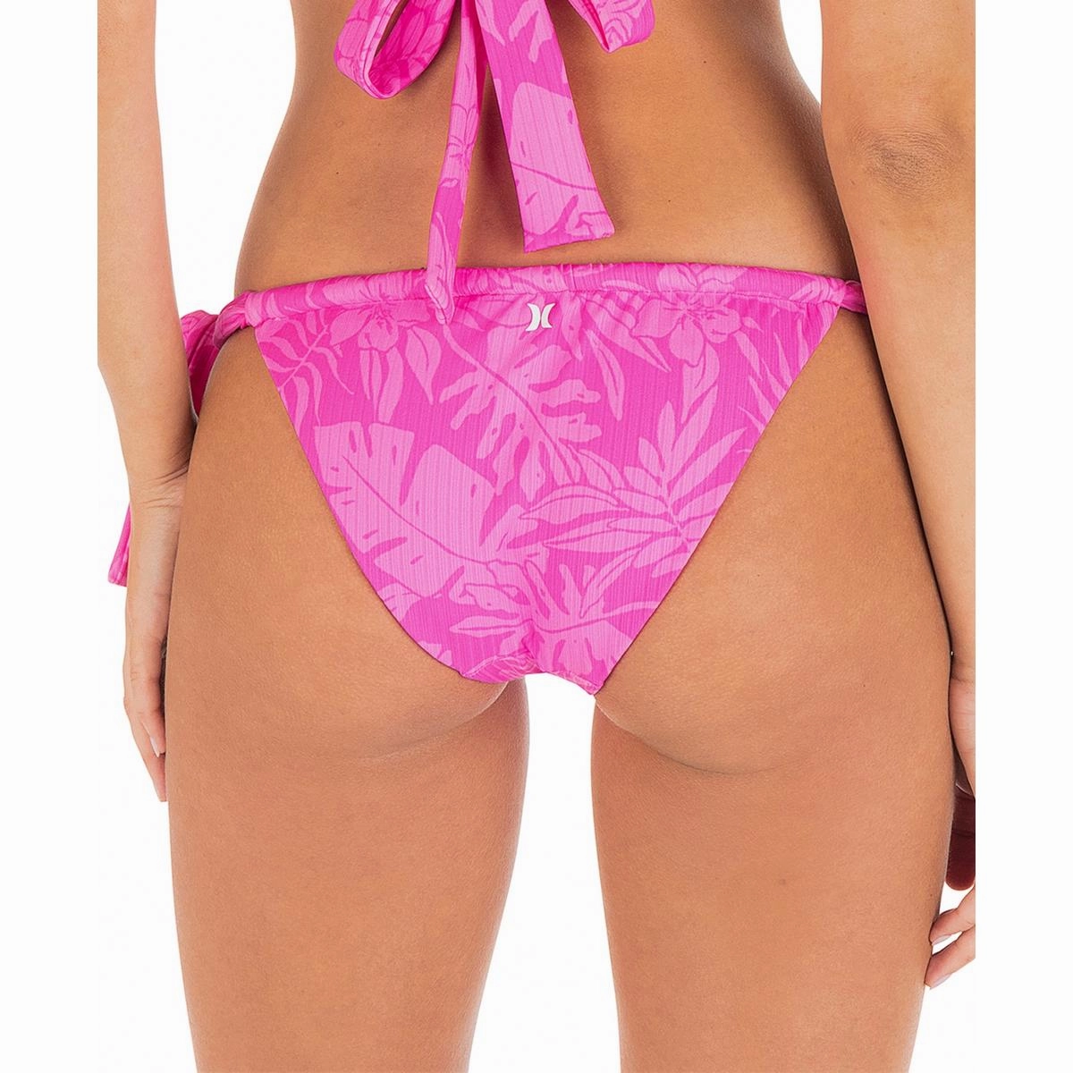Womens Side Tie Floral Swim Bottom Separates