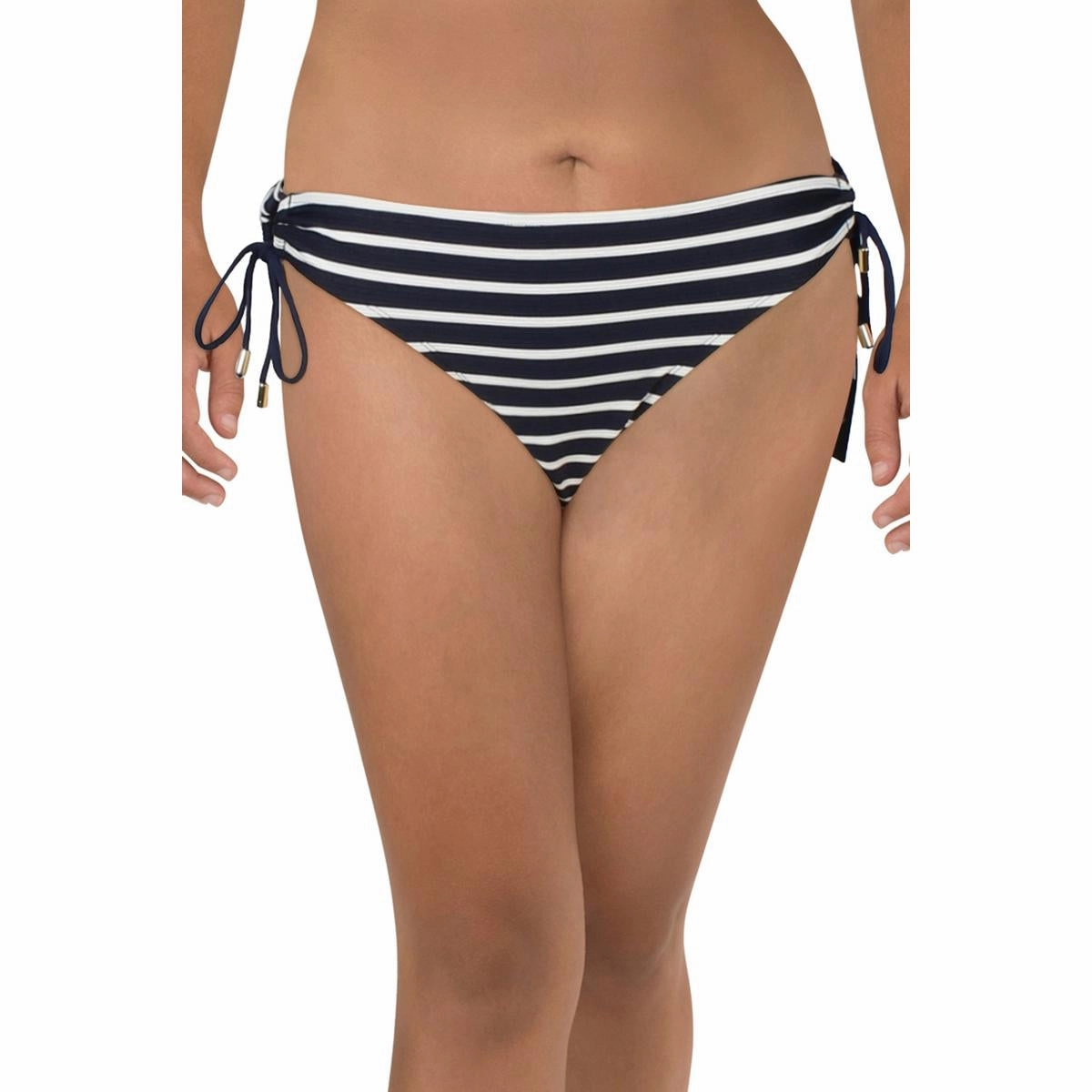Womens Side Tie Nylon Swim Bottom Separates