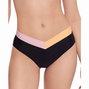 Womens Solid Nylon Swim Bottom Separates