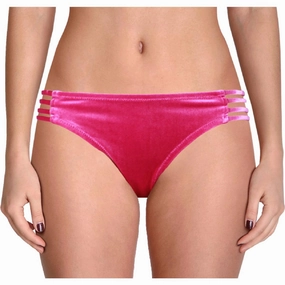 Womens Velveteen Hipster Swim Bottom Separates