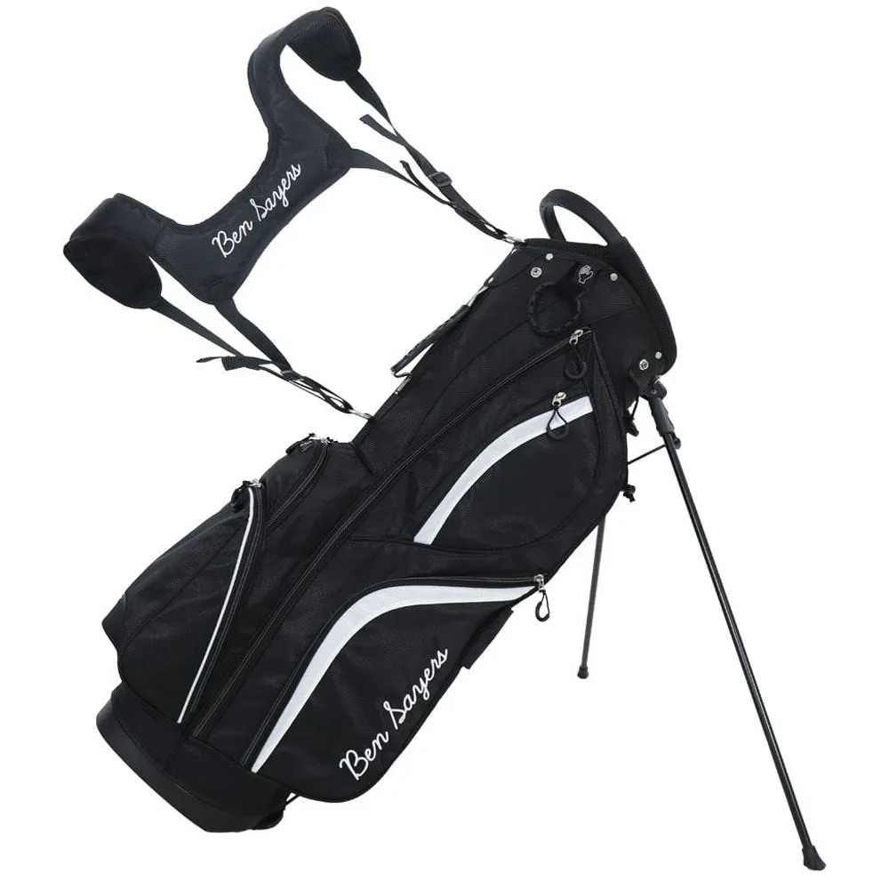 Worth the Hype Ben Sayers DLX Stand Bag - Black/White Just Arrived, Custom golf clubs