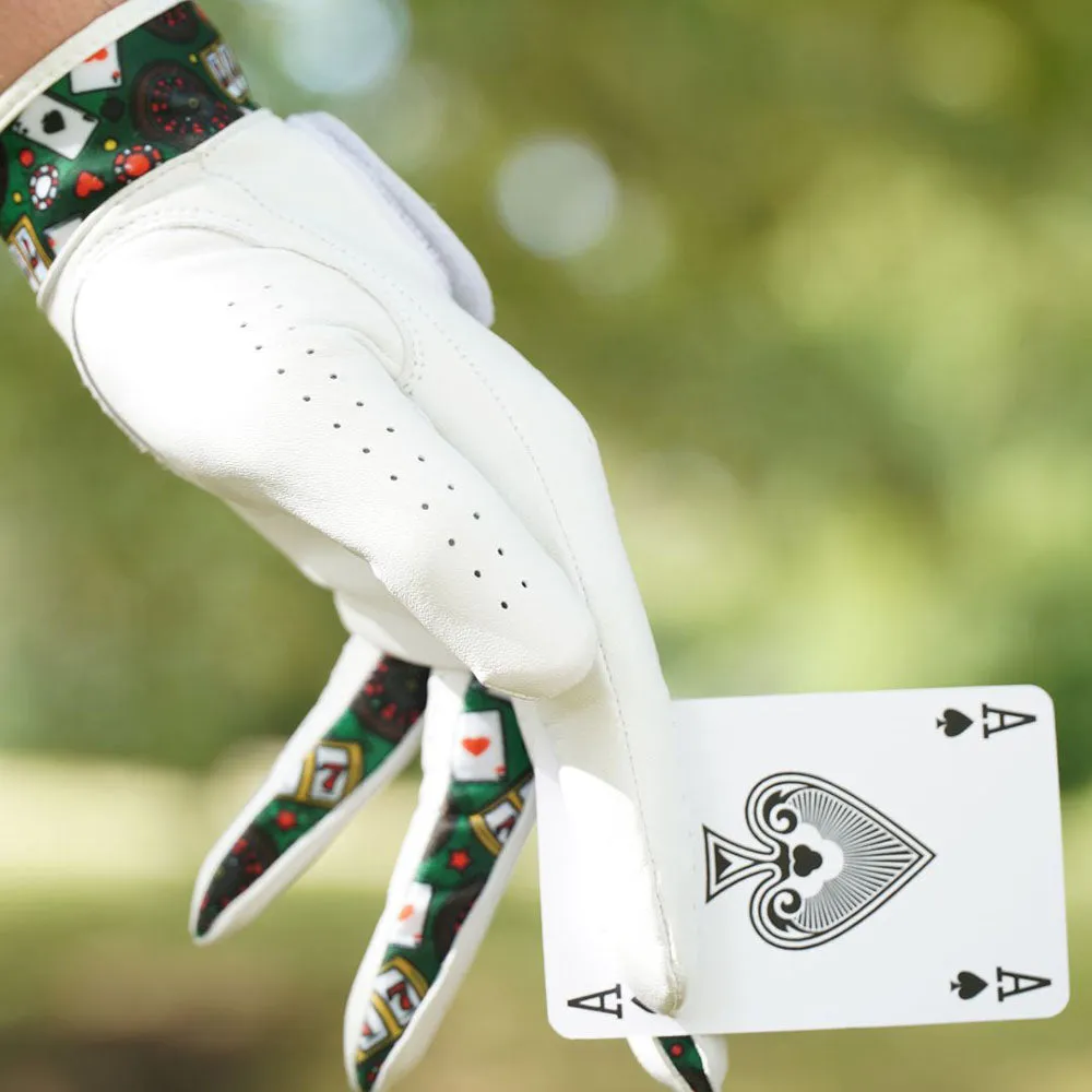 Skins Leather Golf Glove - Casino Royale, Golf ball markers, Steel shaft golf irons