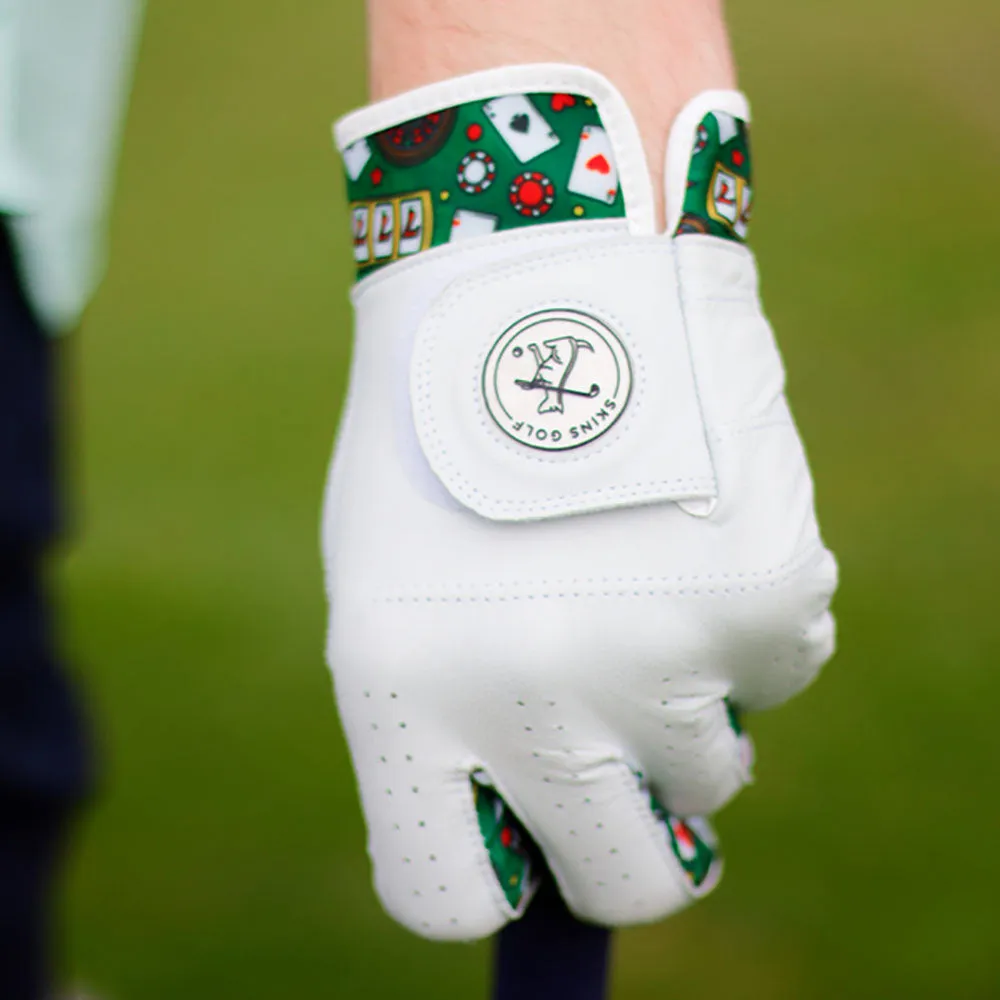 Skins Leather Golf Glove - Casino Royale, Low spin golf driver, Golf club cleaning brush