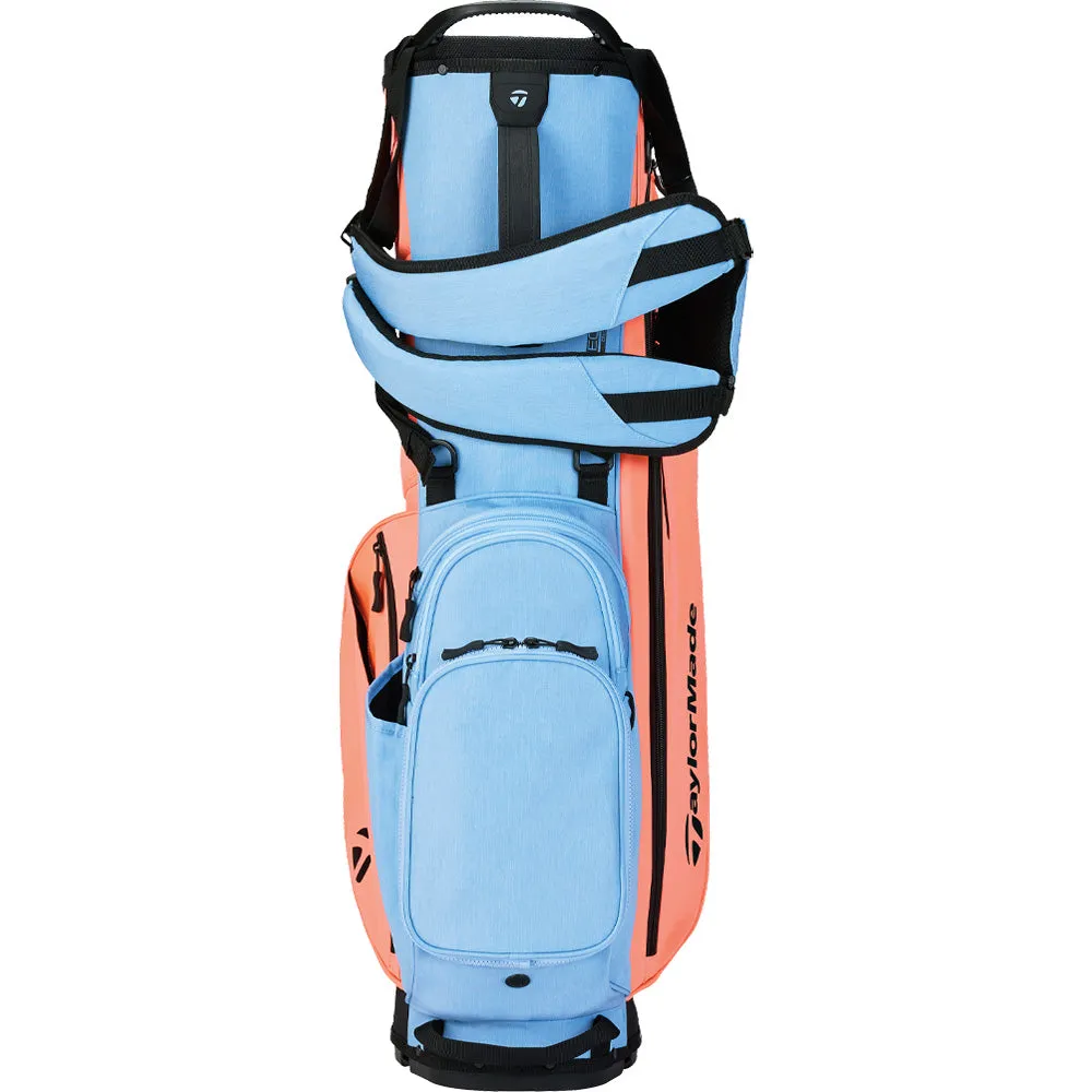 TaylorMade Flextech Crossover Stand Bag - Coral/Light Blue, Left-handed golf clubs