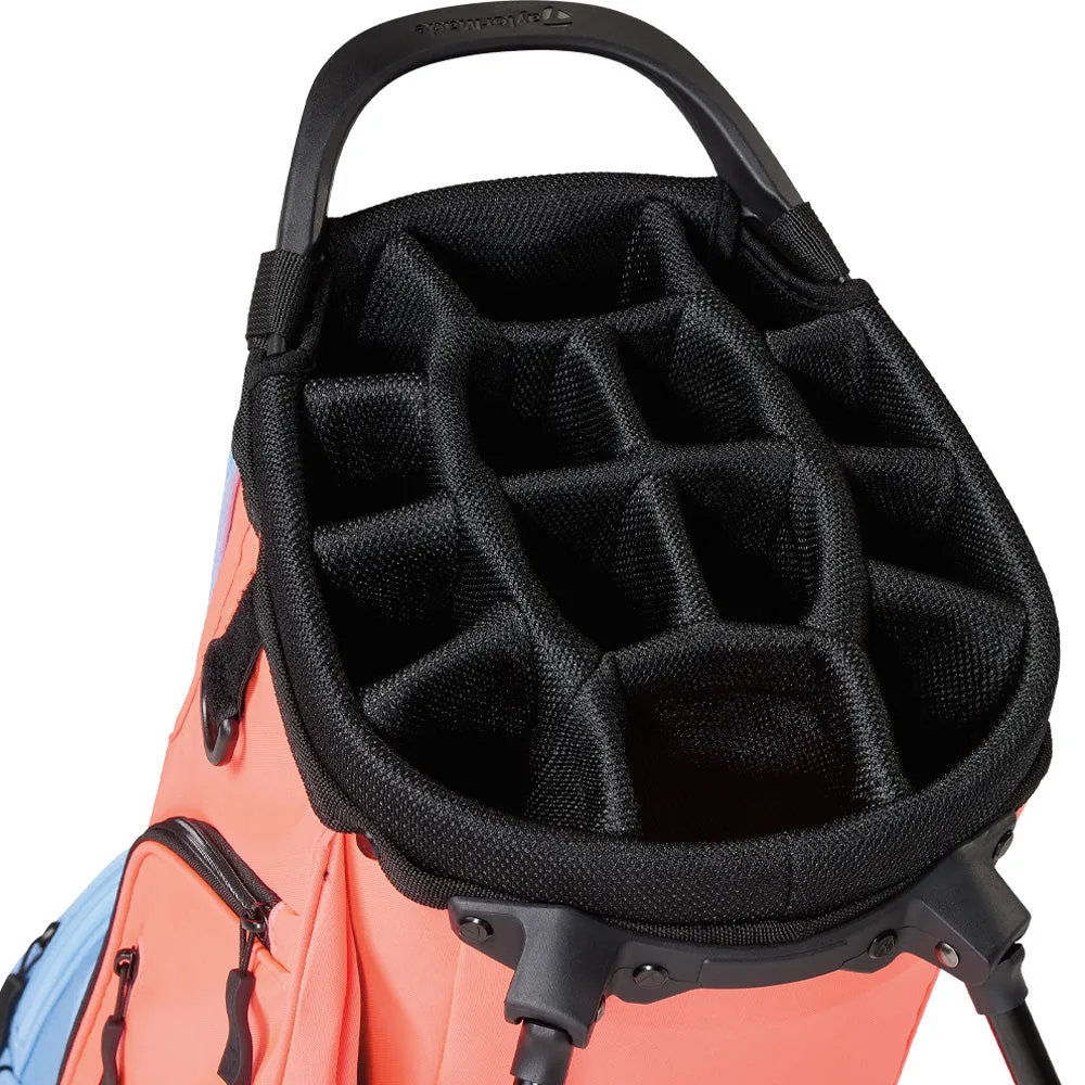 TaylorMade Flextech Crossover Stand Bag - Coral/Light Blue, Golf shoes for plantar fasciitis, Summer golf sale, Yellow golf balls