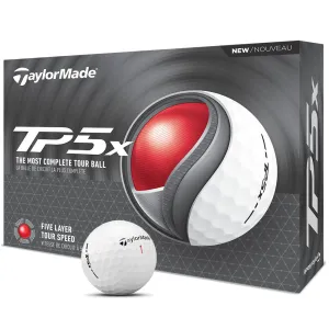 Worth the Hype TaylorMade TP5x Golf Balls - White - 12 Pack Fan Favorite, Vegan golf shoes