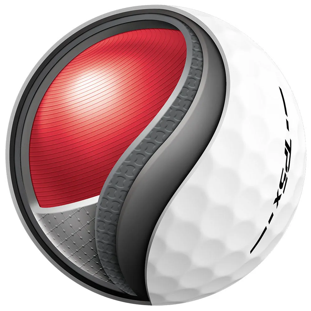 TaylorMade TP5x Golf Balls - White - 12 Pack, Golf cart bag with 14 dividers, Best golf irons, Airline approved golf bag