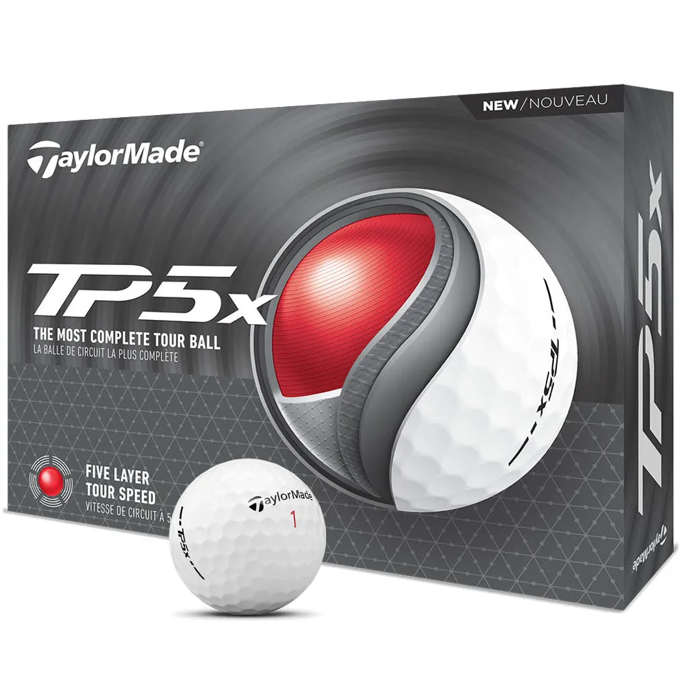 Worth the Hype TaylorMade TP5x Golf Balls - White - 12 Pack Fan Favorite, Vegan golf shoes
