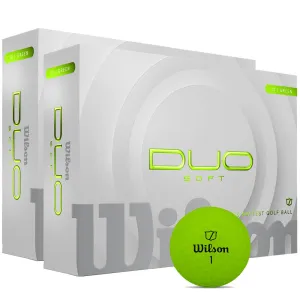 Worth the Hype Wilson Staff Duo Soft Golf Balls - Green - Double Dozen Fresh Finds, SPF 50 golf shirts, Golf bag cooler pocket