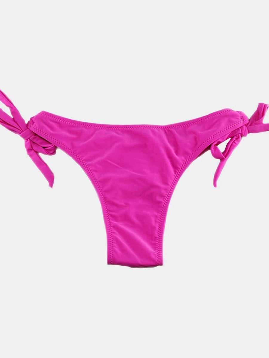 YELAIVP Women's Bikini Bottom Tie Side Swimsuit Bottom Cheeky Butt Ruched Bathing Suit Bottoms