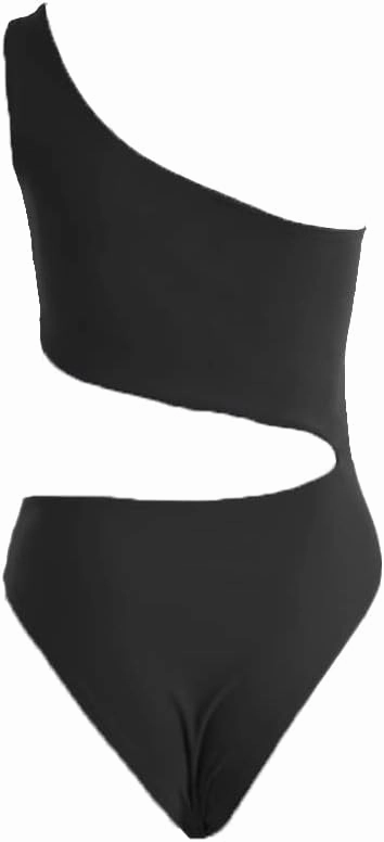 YELAIVP Women's Cutout One Piece Swimsuit Sexy One Shoulder High Cut Bathing Suit Bikini