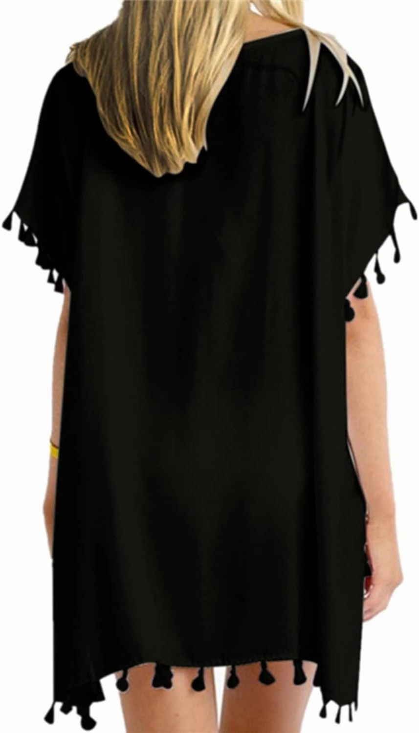 Yincro Women Chiffon Tassel Swimsuit Cover Up Beach Coverups for Swimwear