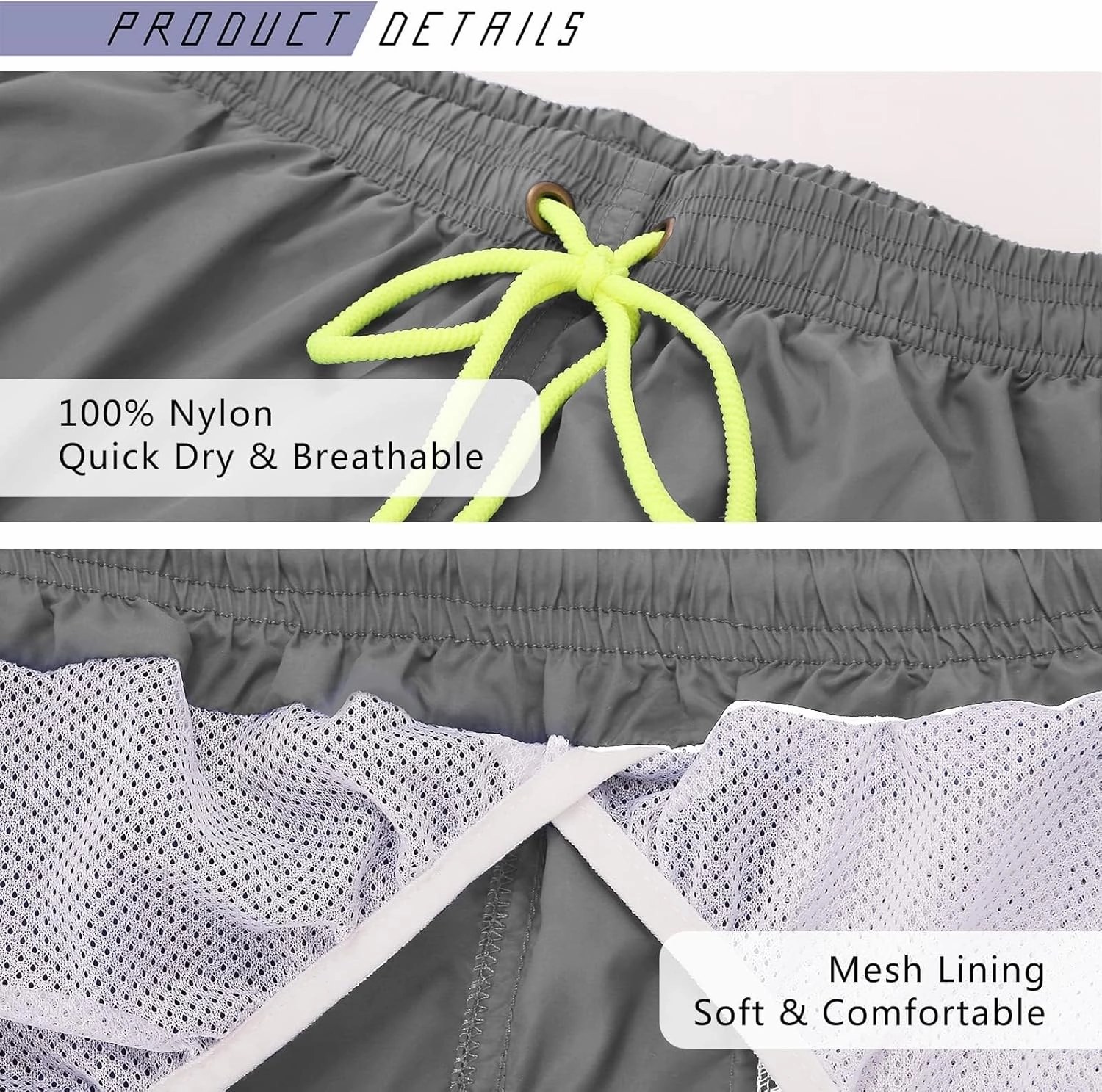 YnimioAOX Men's Swim Trunks Quick Dry Beach Shorts Swimwear Bathing Suit