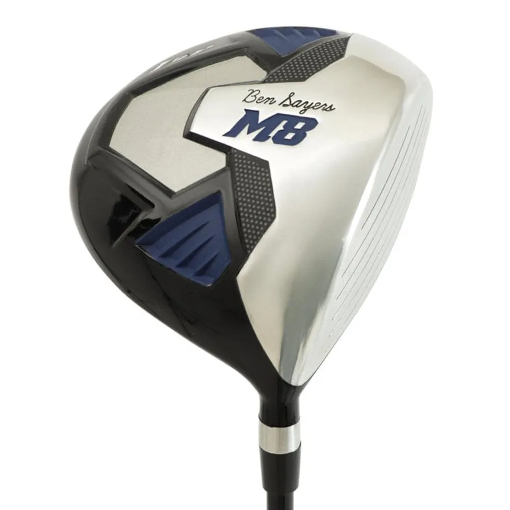 Ben Sayers M8 13-Piece Stand Bag Package Set - Black/Blue - Graphite, Golf stretching straps