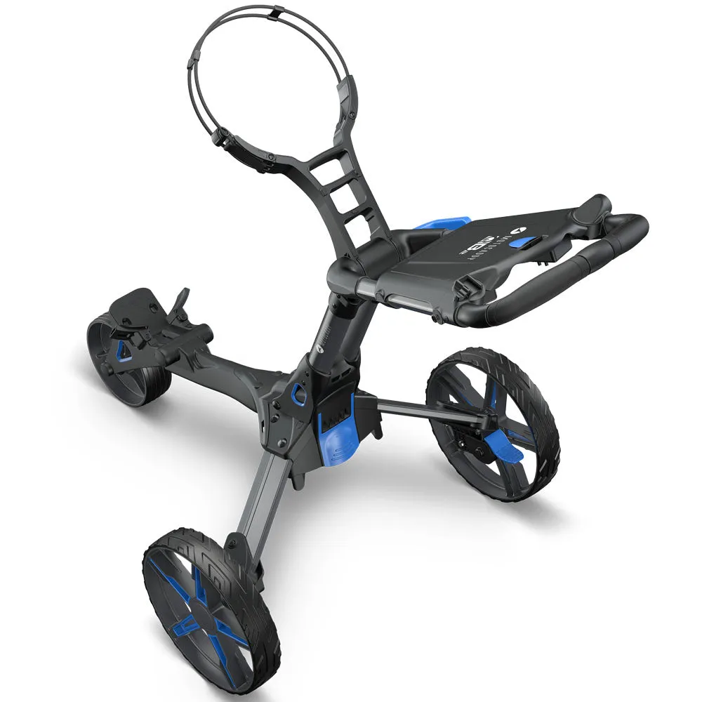 Motocaddy QB2 3-Wheel Push Trolley - Blue, Luxury golf accessories, Golf rain gloves