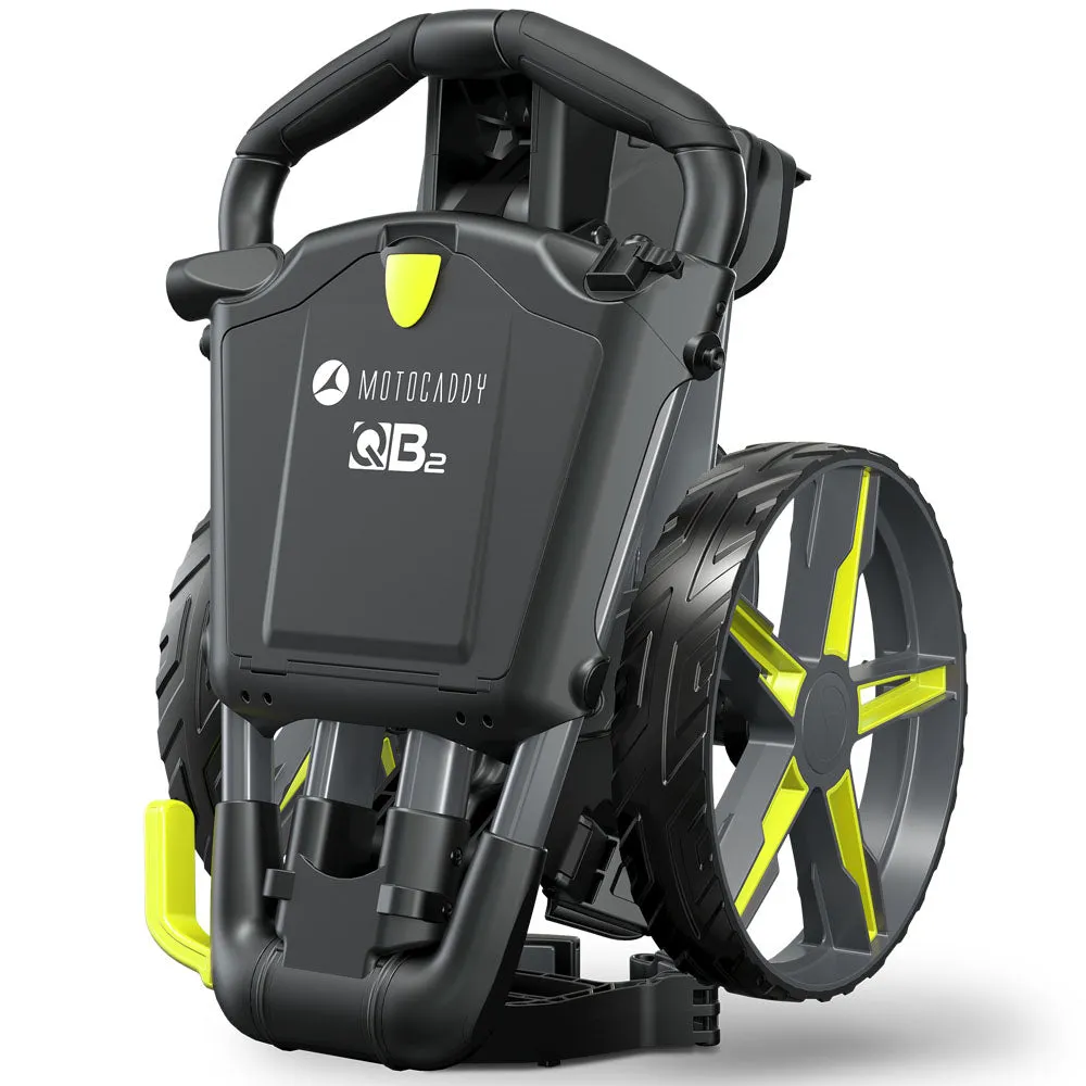Motocaddy QB2 3-Wheel Push Trolley - Lime, Golf cart accessories