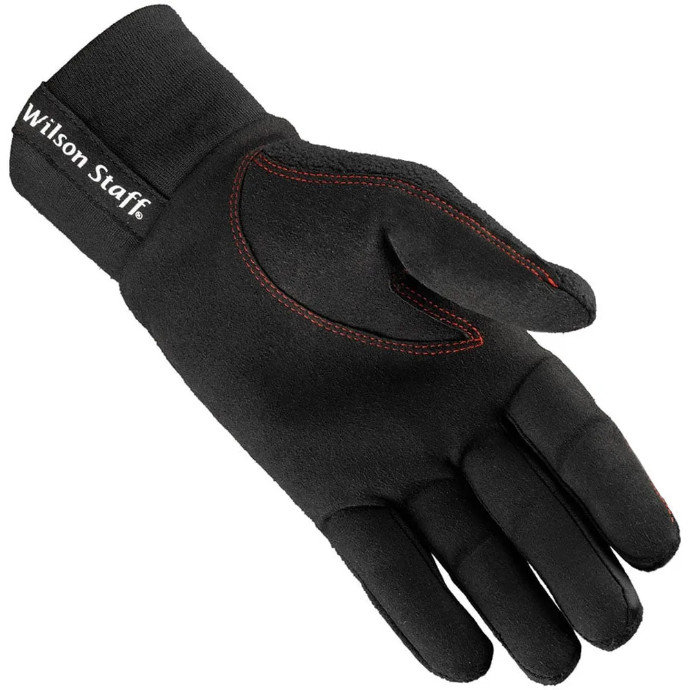 Wilson Staff Winter Microfiber Suede Golf Gloves (Pair) - Black, Luxury golf accessories, UV protection golf hat, Personalized golf tees