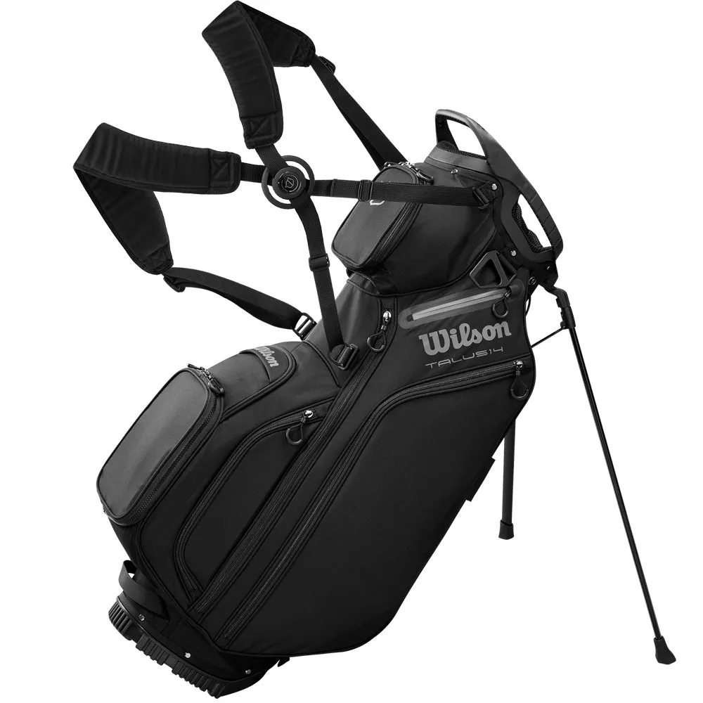 Wilson Talus Stand 14 Bag - Black/Black, Golf club sets under $500, Cheap golf equipment