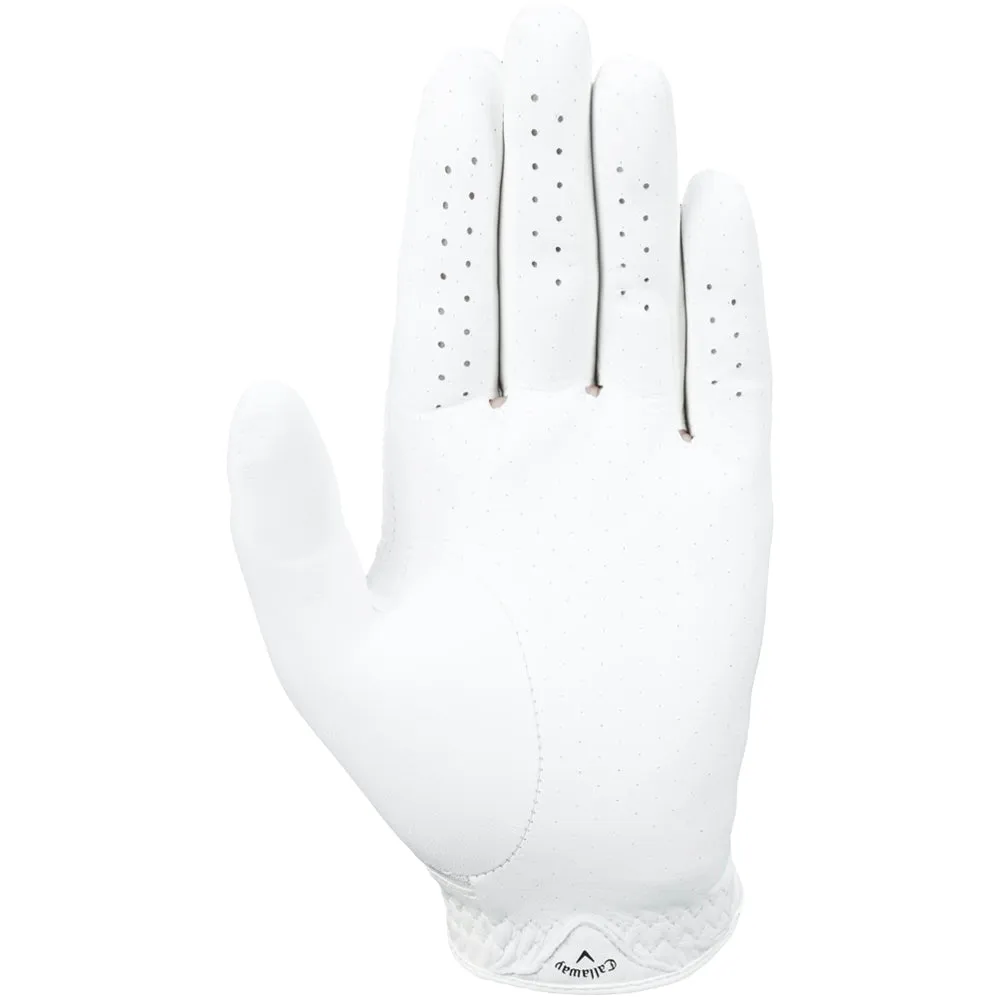 Callaway Ladies Fusion Golf Glove - White, Custom golf head covers, UV protection golf hat, Golf bag rain cover