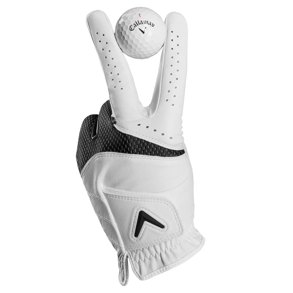 Callaway Weather Spann Mens Glove - White, Bluetooth golf speaker
