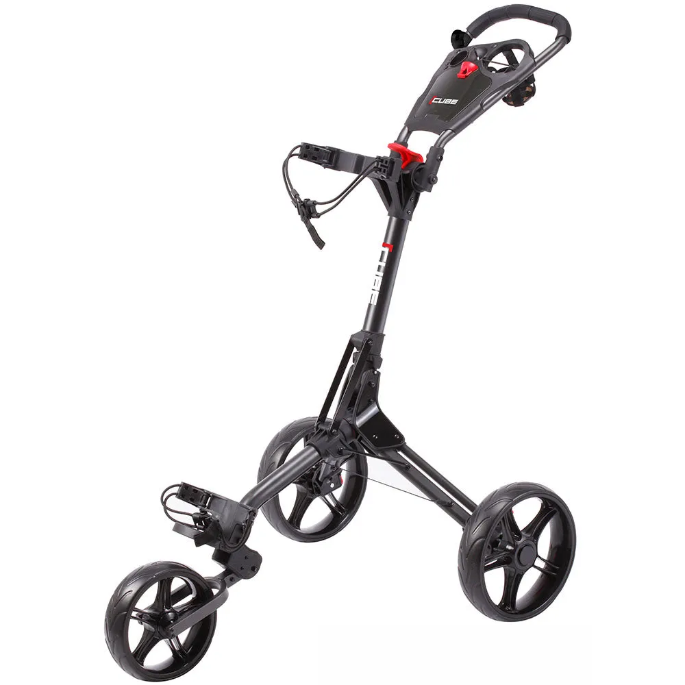 Youll Love This Cube 3 3-Wheel Push Trolley - Charcoal/Black Refined for You, Luxury golf accessories, Golf rule book 2024, Golf ball stamp kit