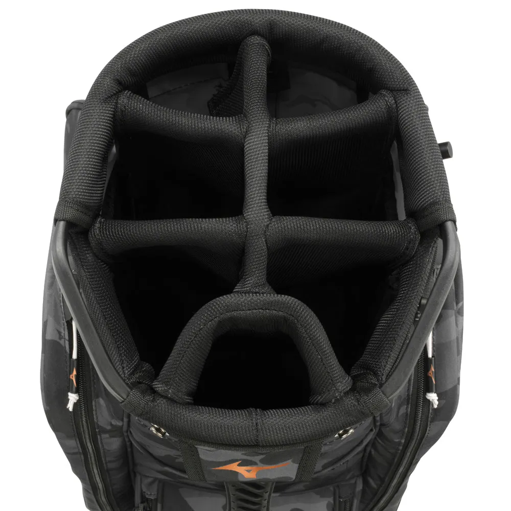 Mizuno BR-D3 Cart Bag - Black Camo/Copper, Sustainable golf clothing, Golf fitness equipment