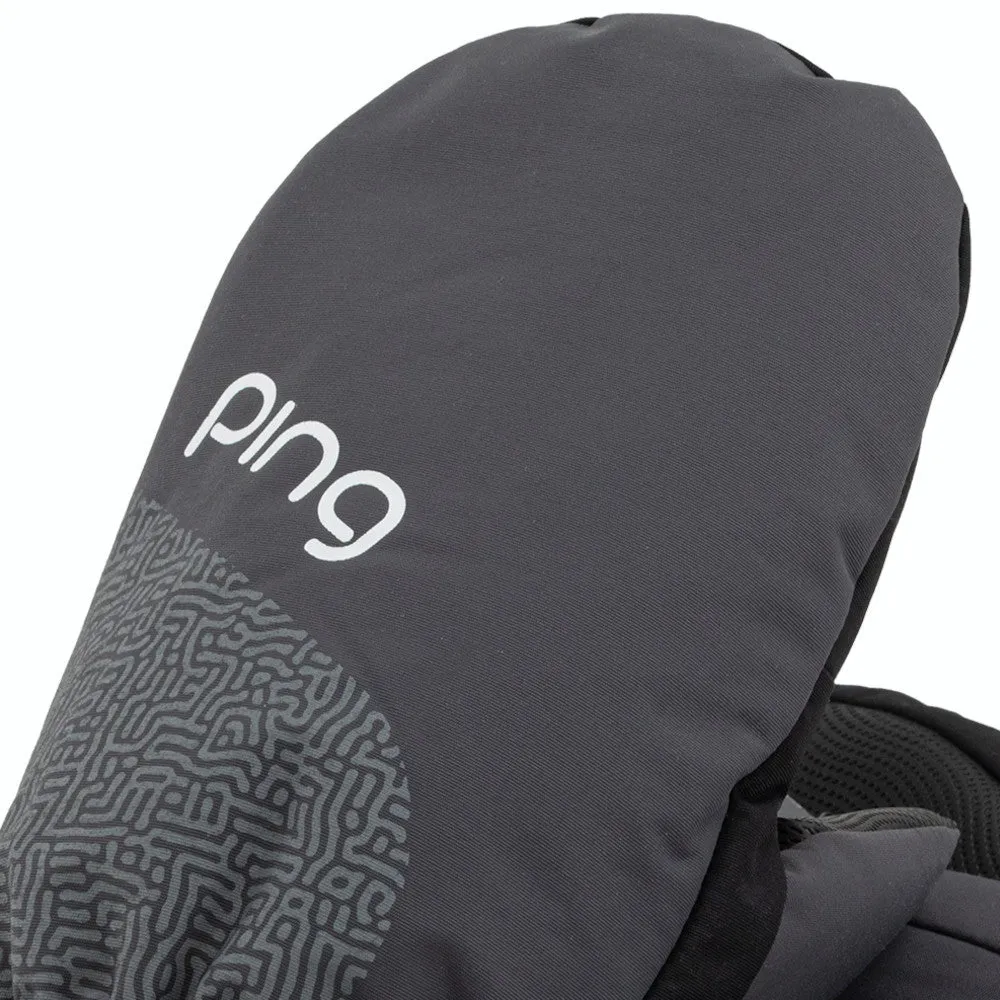 Ping Ladies Cart Mitts (Pair) - Grey/Silver, Golf training aid, Golf club travel bag hard case