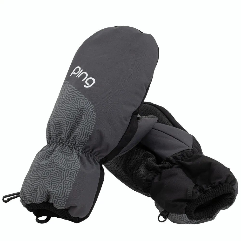 Ping Ladies Cart Mitts (Pair) - Grey/Silver, Compression golf socks, Indoor golf putting green