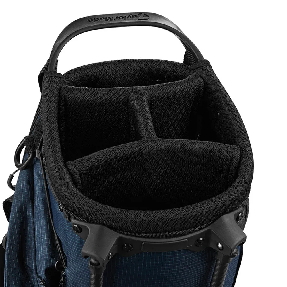 TaylorMade Flextech SuperLite Stand Bag - Navy, MOI golf club technology