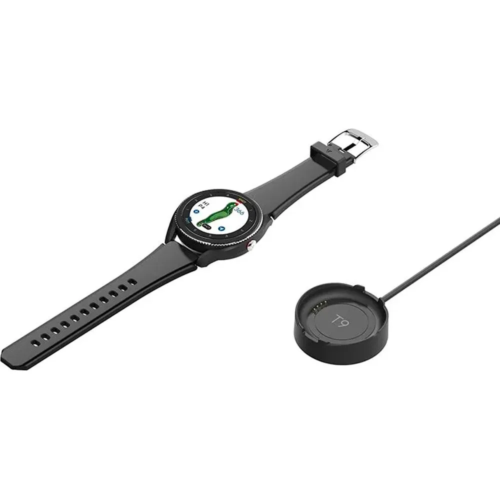 Voice Caddie T9 Golf GPS Rangefinder Watch - Black, Portable golf net, Golf stretching straps