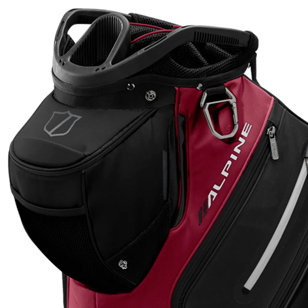 Wilson Alpine Cart 14 Bag - Black/Red, Golf ball beer cooler