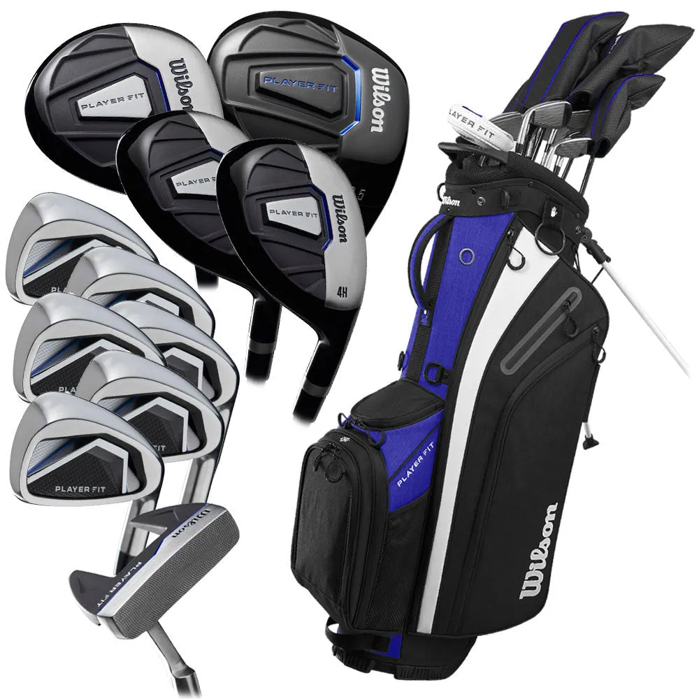 Youll Love This Wilson Player Fit 12-Piece Stand Bag Package Set - Steel Power Up Your Day, Low compression golf balls, Spikeless golf shoes, Wide width golf shoes