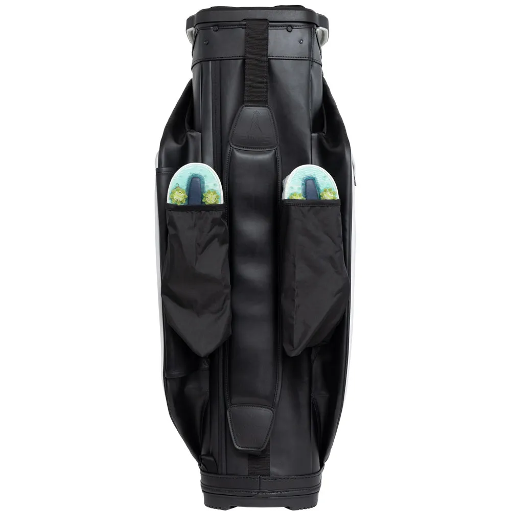 Ping DLX 244 Cart Bag - White/Dark Grey/Blue, Shot tracking golf sensor, Golf bag rain cover