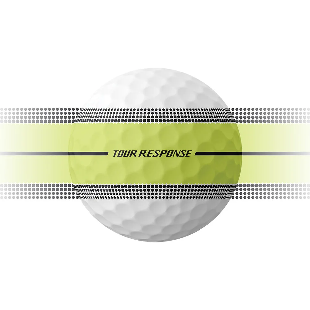 TaylorMade Tour Response Stripe Balls - Neon Yellow - 12 Pack, Golf shaft puller tool, Golf grip tape
