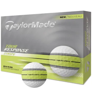 Your Top Pick TaylorMade Tour Response Stripe Balls - Neon Yellow - 12 Pack Unbeatable Combo, Golf gear for seniors, Ladies golf clubs