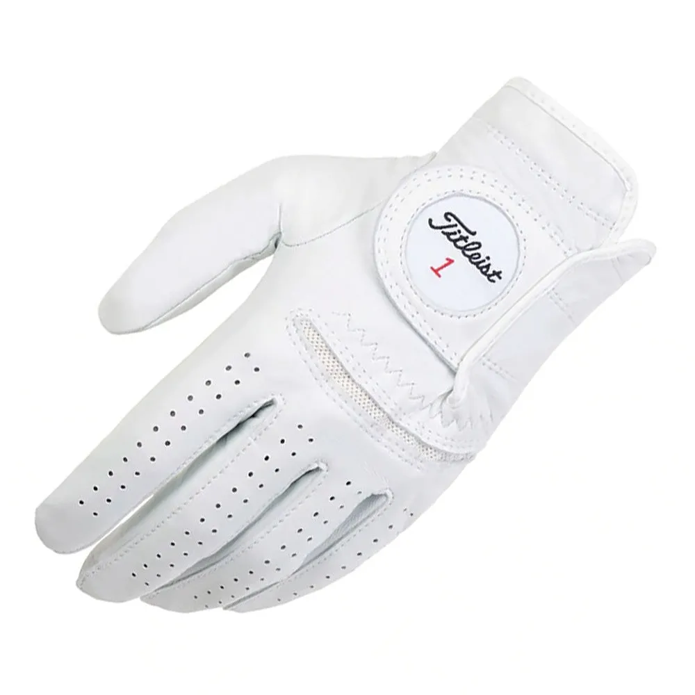 Your Top Pick Titleist Permasoft Cabretta Leather Golf Glove - White Grab Yours Now, Golf push cart, Golf tournament prizes, Golf simulator for home