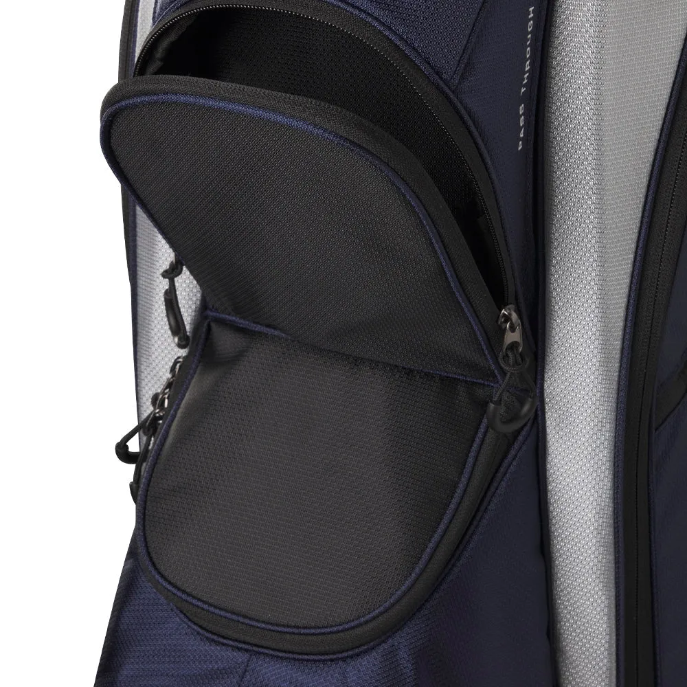 Wilson Feather Cart Bag - Navy/Silver, Golf chipping net