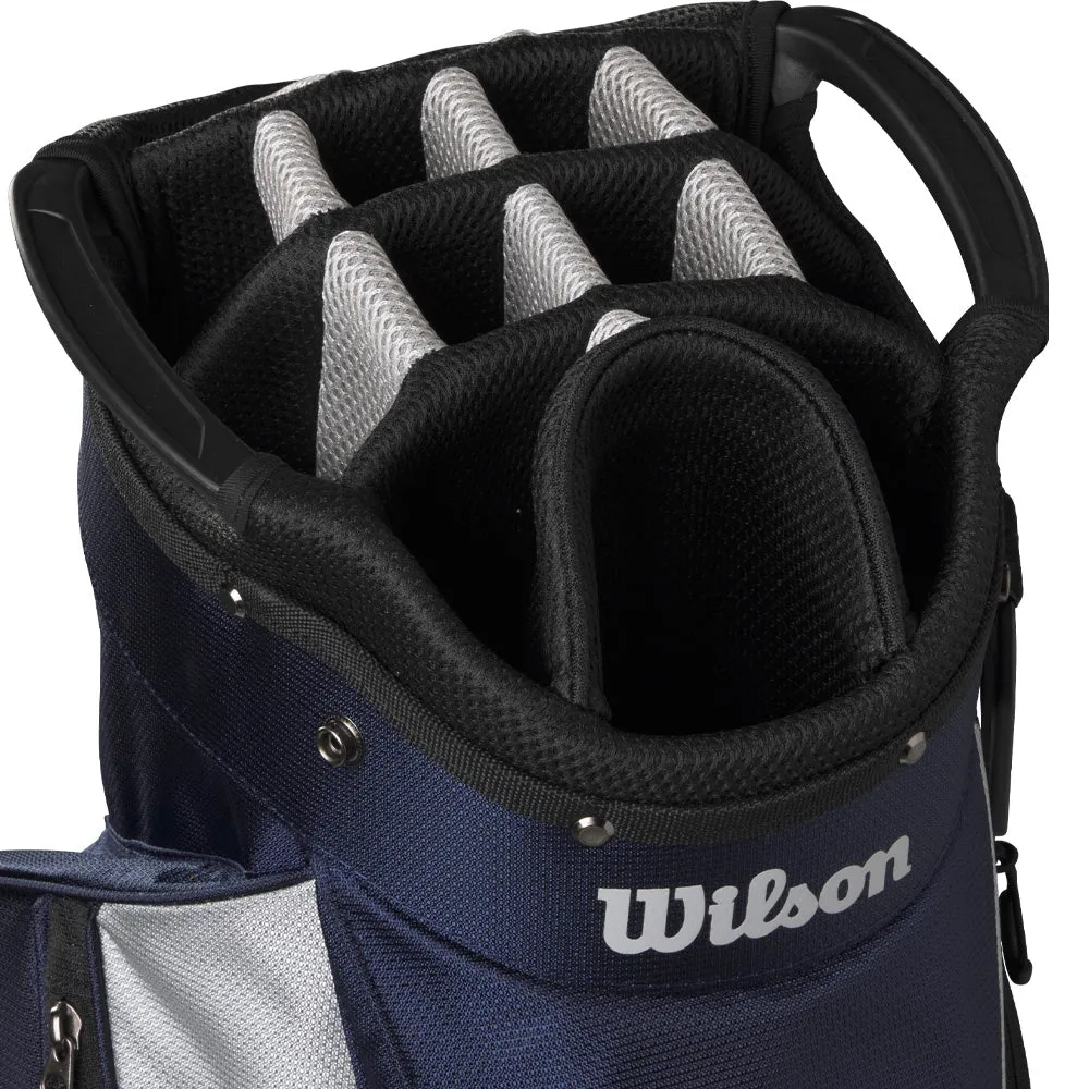 Wilson Feather Cart Bag - Navy/Silver, Left-handed golf clubs, Golf accessories for beginners