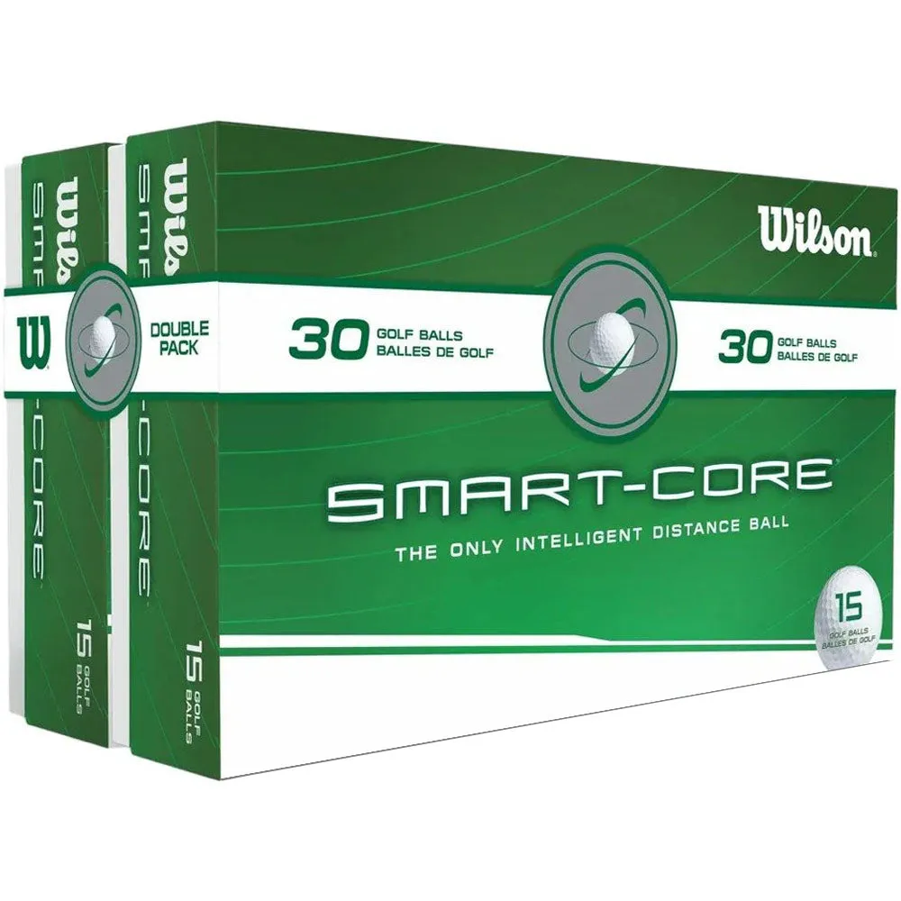 Wilson Smart Core Pro Distance Golf Balls - White - 30 Pack, Golf elbow brace, Golf training aid, Fingerless golf gloves