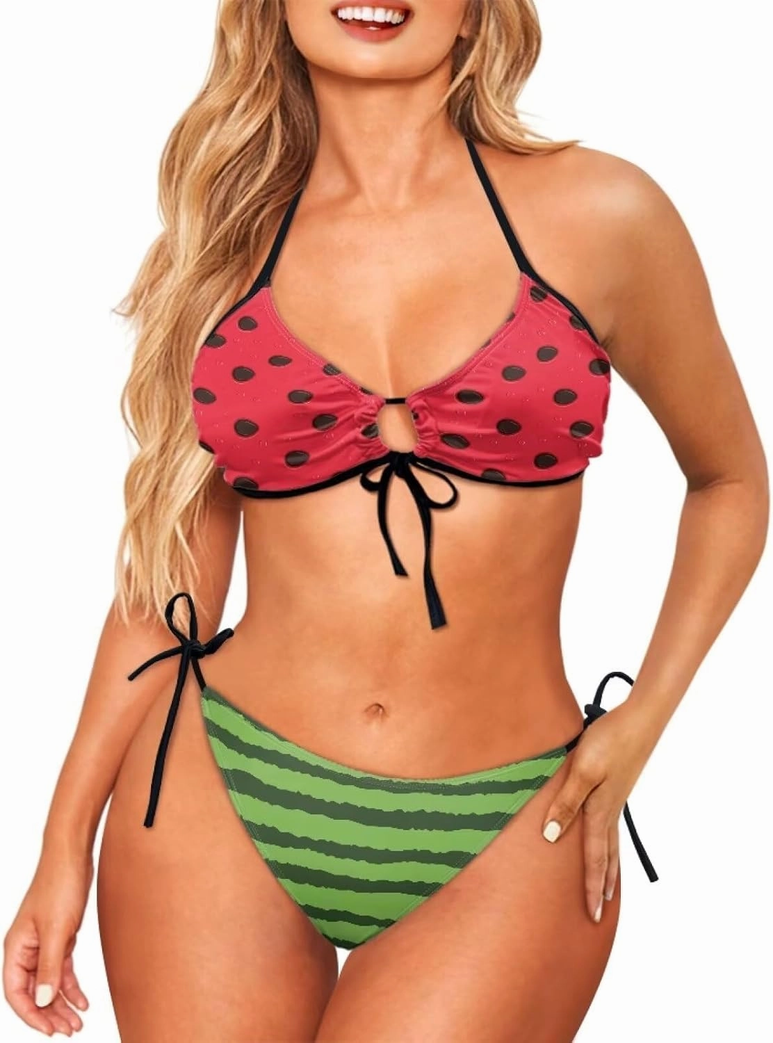 Ystardream Women's String Bikini Push Up Thong Bathing Suits 2 Piece Swimsuits