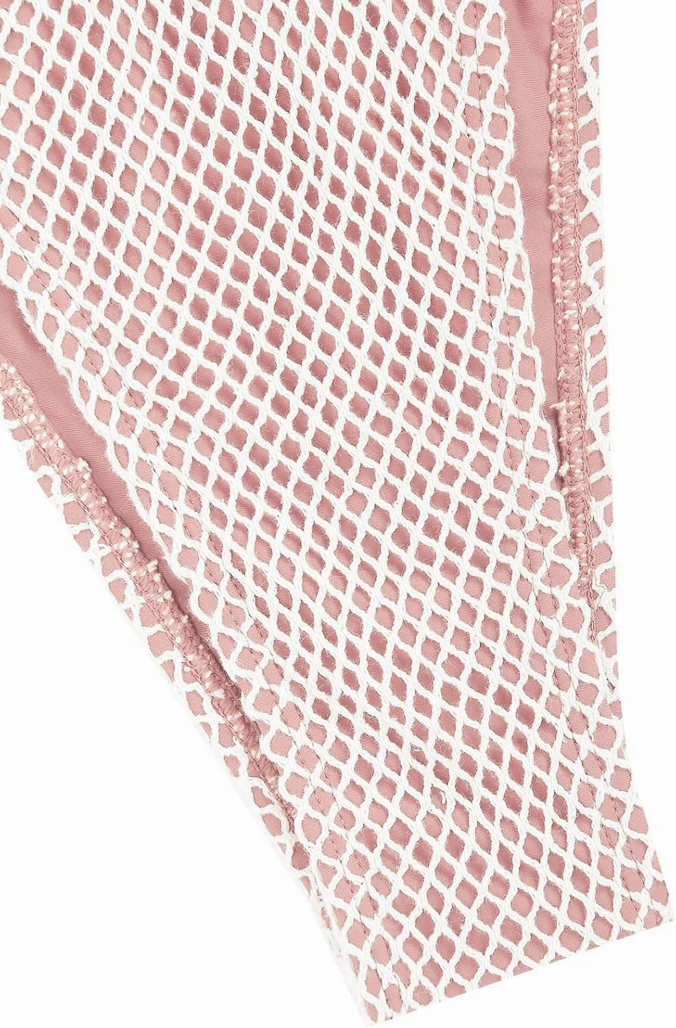 ZAFUL Bikini Bottoms for Women Fishnet Tie Side String Bathing Suit Bottoms Tanga High Cut Swimsuit Bottom