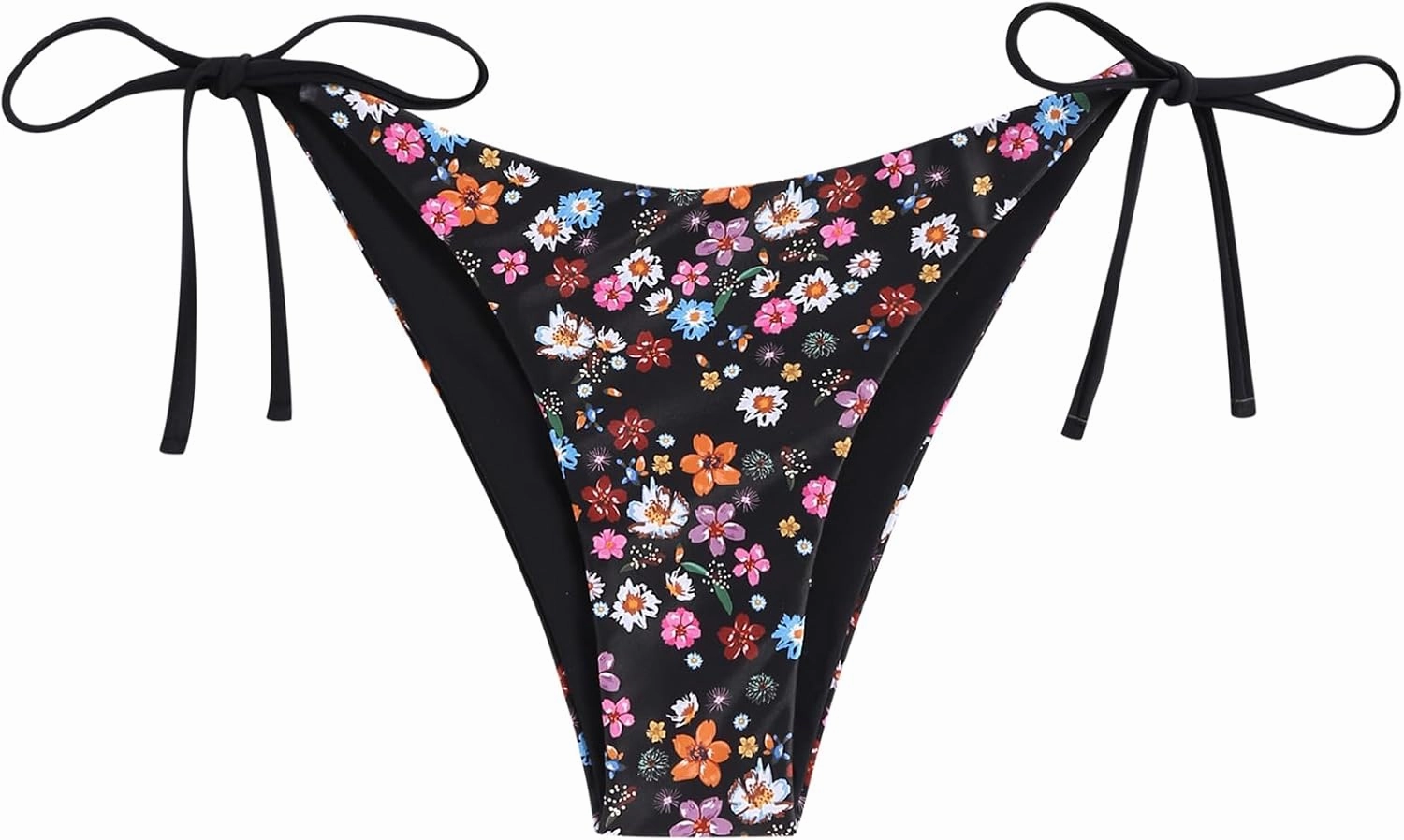 ZAFUL Bikini Bottoms for Women Tie Side String Bathing Suit Bottoms High Cut Swimsuit Bottom