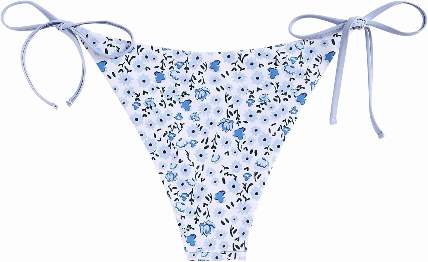 ZAFUL Bikini Bottoms for Women Tie Side String Bathing Suit Bottoms High Cut Swimsuit Bottom
