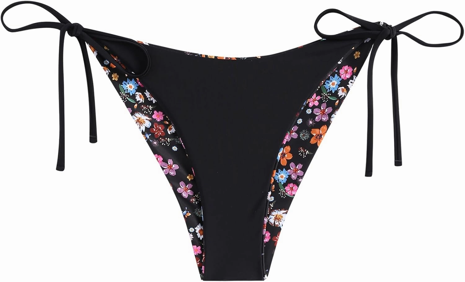 ZAFUL Bikini Bottoms for Women Tie Side String Bathing Suit Bottoms High Cut Swimsuit Bottom
