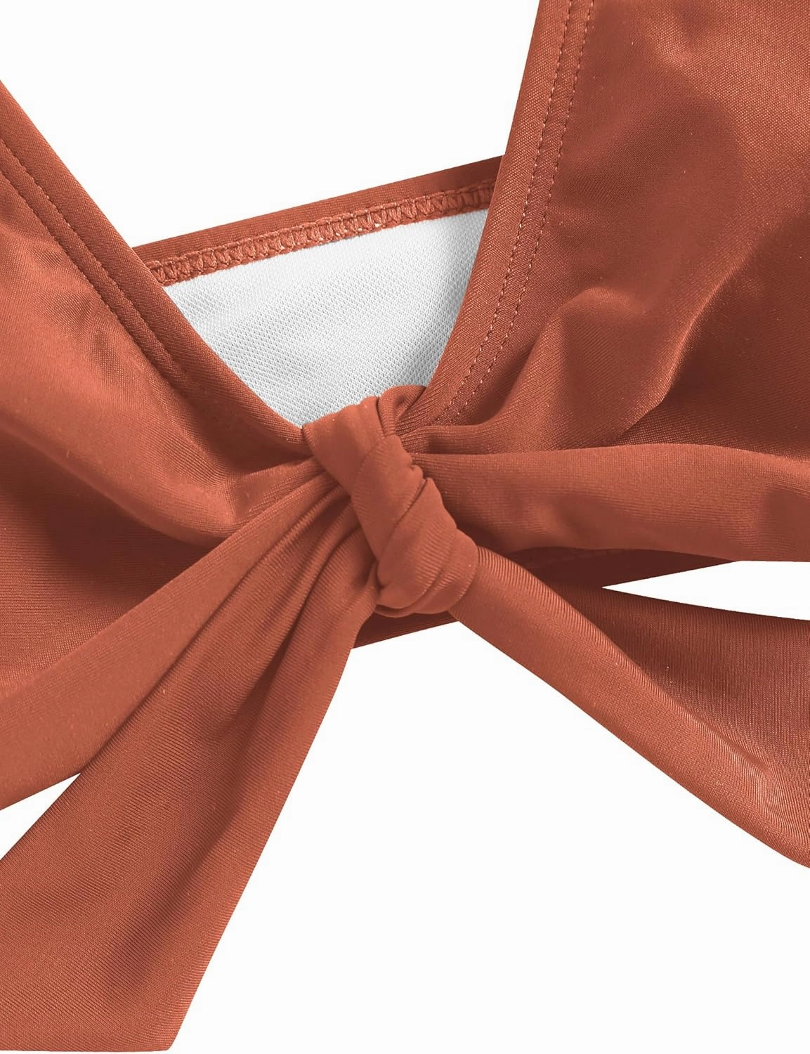 ZAFUL High Waisted Bikini Sets for Women Tummy Control Swimsuits Tie Knot High Rise 2025 Two Piece Bathing Suits