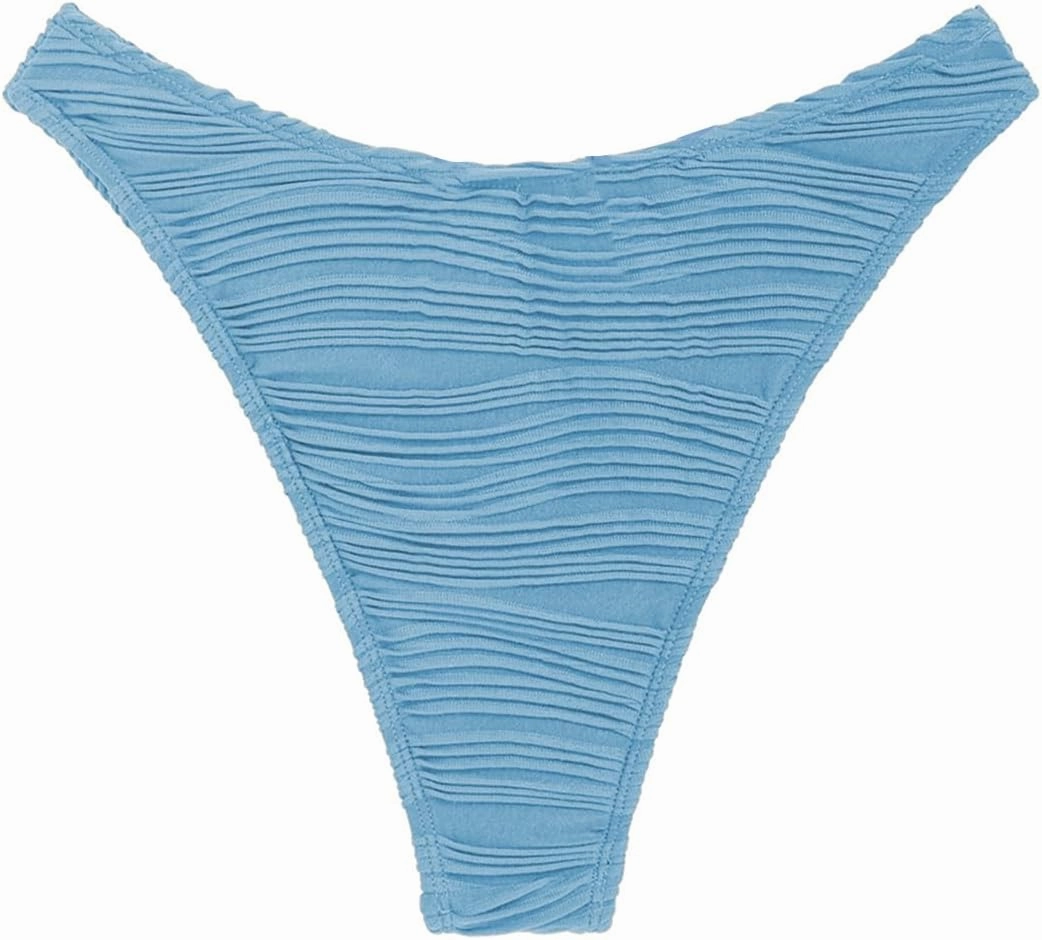 ZAFUL Women Cheeky Bikini Bottoms Wave Swimsuit Swim Briefs Bathing Basic Suit Bottom