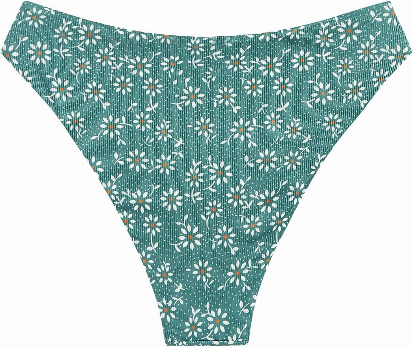 ZAFUL Women Cheeky Bikini Bottoms Wave Swimsuit Swim Briefs Bathing Basic Suit Bottom