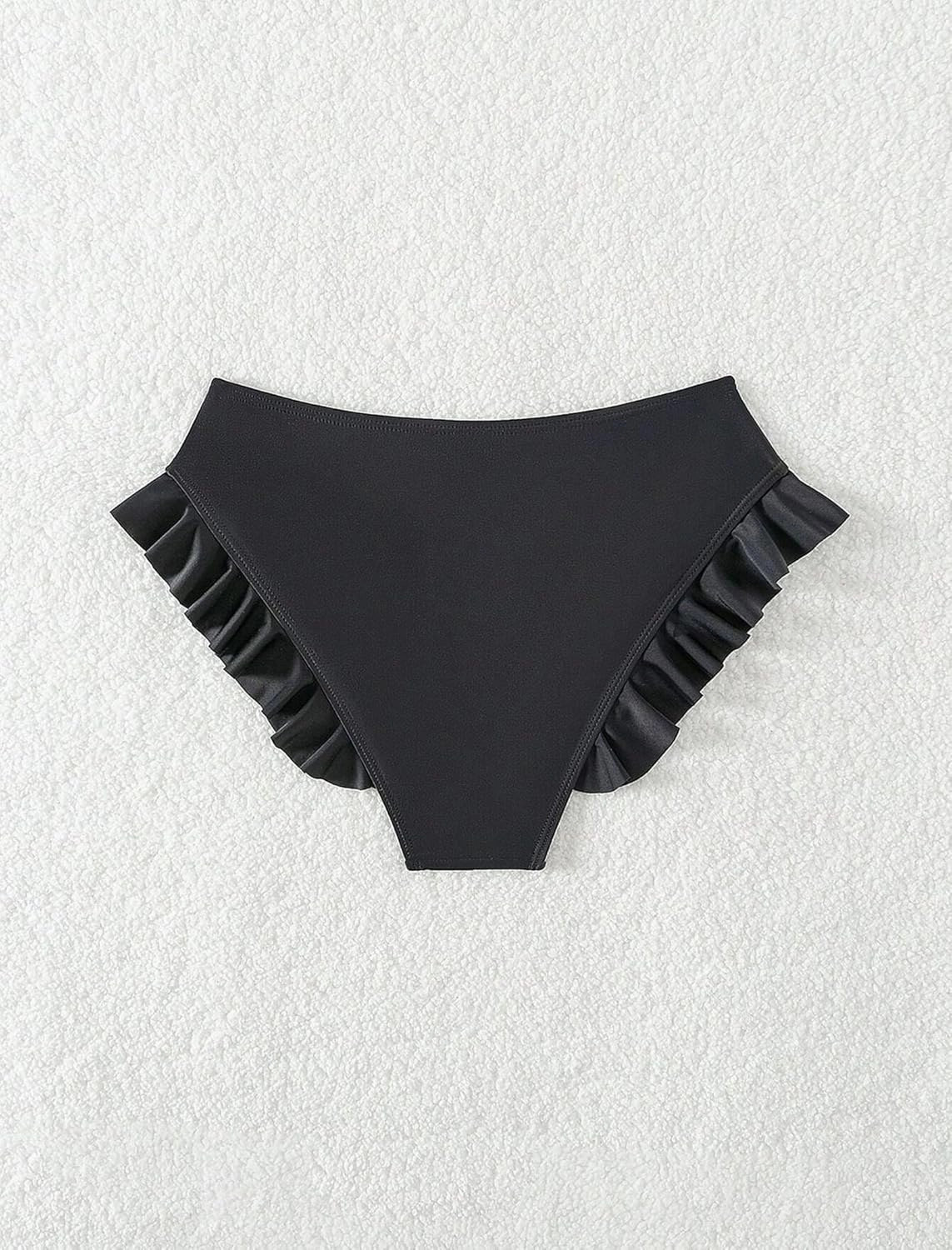 ZAFUL Women High Waist Bikini Bottom Side Mesh Spliced Tankini Swimsuit Swim Briefs Bathing Suit Bottom