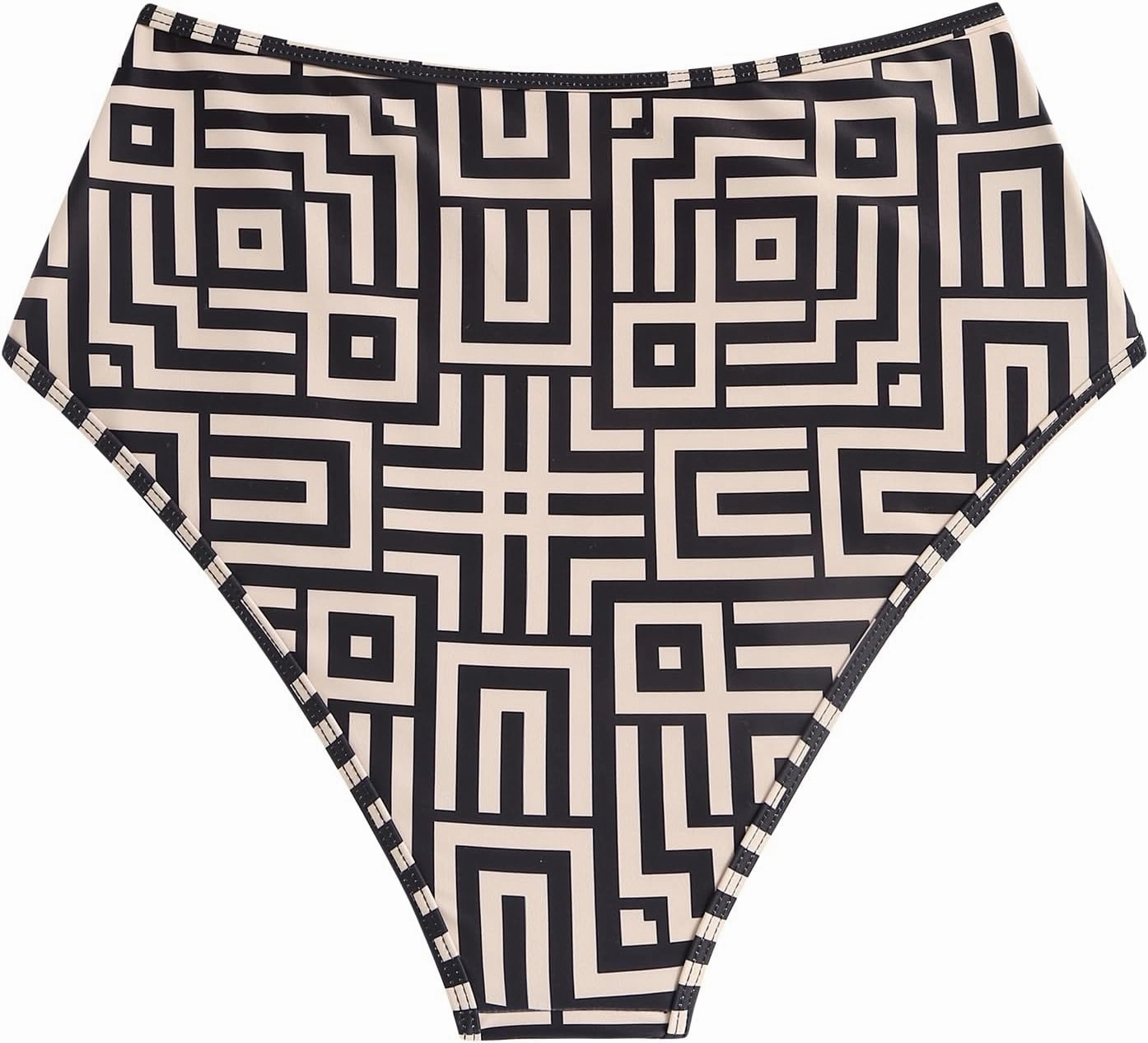 ZAFUL Women High Waist Bikini Bottom Side Mesh Spliced Tankini Swimsuit Swim Briefs Bathing Suit Bottom